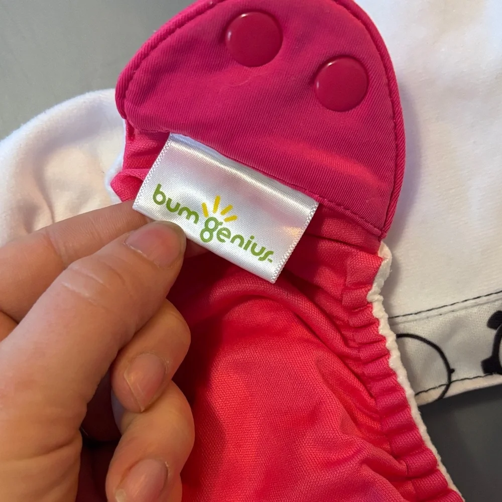 BumGenius Pink and Orange Diaper Covers